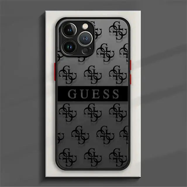 Funda de Teléfono Mate para Xiaomi Redmi Note 12, 11 Pro, 11T, 9S, 10, 8, 7, 9A, 9C, K40: Protección y Estilo con Marca de Moda G-UESS - La zona Apple