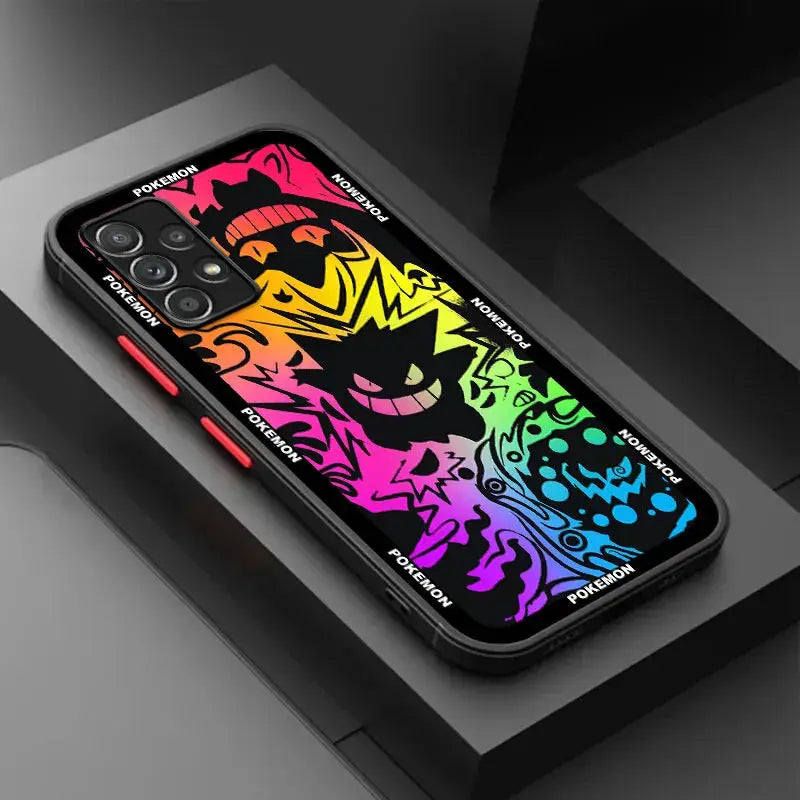 Funda de Teléfono Mate para Samsung A52, A53, A12, A13, A14, A21s, A22, A24, A32, A34, A54, A70, A72, A73 (4G, 5G) - Diseño Hot Pokemon Gengar - La zona Apple