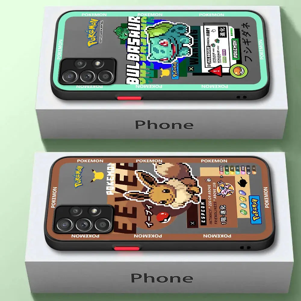 Funda de Teléfono Mate para Samsung A52, A53, A12, A13, A14, A21s, A22, A24, A32, A34, A54, A70, A72, A73 (4G, 5G) - Diseño Hot Pokemon Gengar - La zona Apple