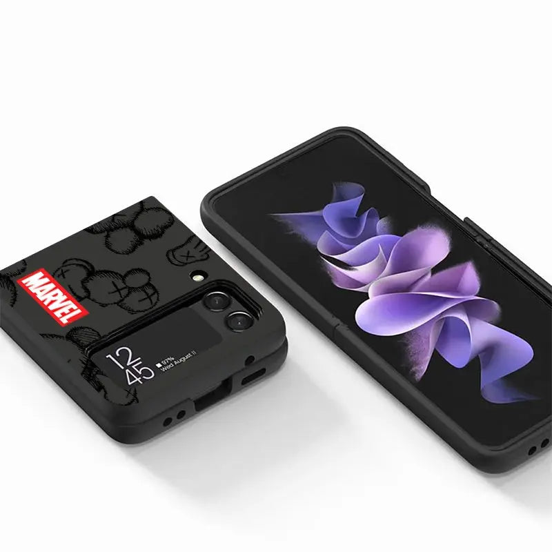 Funda de teléfono para Samsung Galaxy Z Flip 5 Z Flip 4 ZFlip ZFlip3 Z Flip 3 5G ZFlip4 Flip4 Flip3 Marvel Ironman Venom - La zona Apple