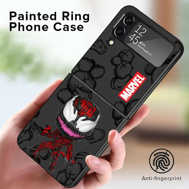 Funda de teléfono para Samsung Galaxy Z Flip 5 Z Flip 4 ZFlip ZFlip3 Z Flip 3 5G ZFlip4 Flip4 Flip3 Marvel Ironman Venom - La zona Apple