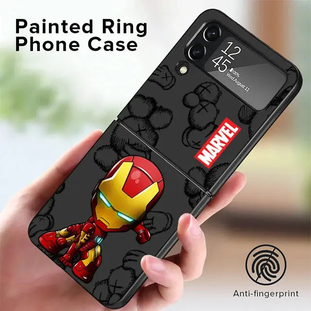 Funda de teléfono para Samsung Galaxy Z Flip 5 Z Flip 4 ZFlip ZFlip3 Z Flip 3 5G ZFlip4 Flip4 Flip3 Marvel Ironman Venom - La zona Apple