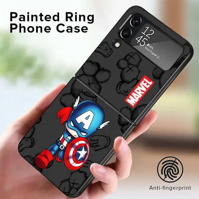 Funda de teléfono para Samsung Galaxy Z Flip 5 Z Flip 4 ZFlip ZFlip3 Z Flip 3 5G ZFlip4 Flip4 Flip3 Marvel Ironman Venom - La zona Apple