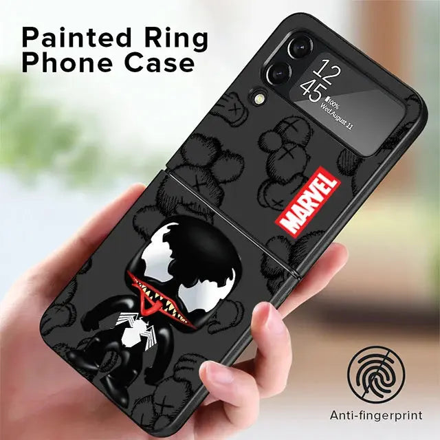 Funda de teléfono para Samsung Galaxy Z Flip 5 Z Flip 4 ZFlip ZFlip3 Z Flip 3 5G ZFlip4 Flip4 Flip3 Marvel Ironman Venom - La zona Apple