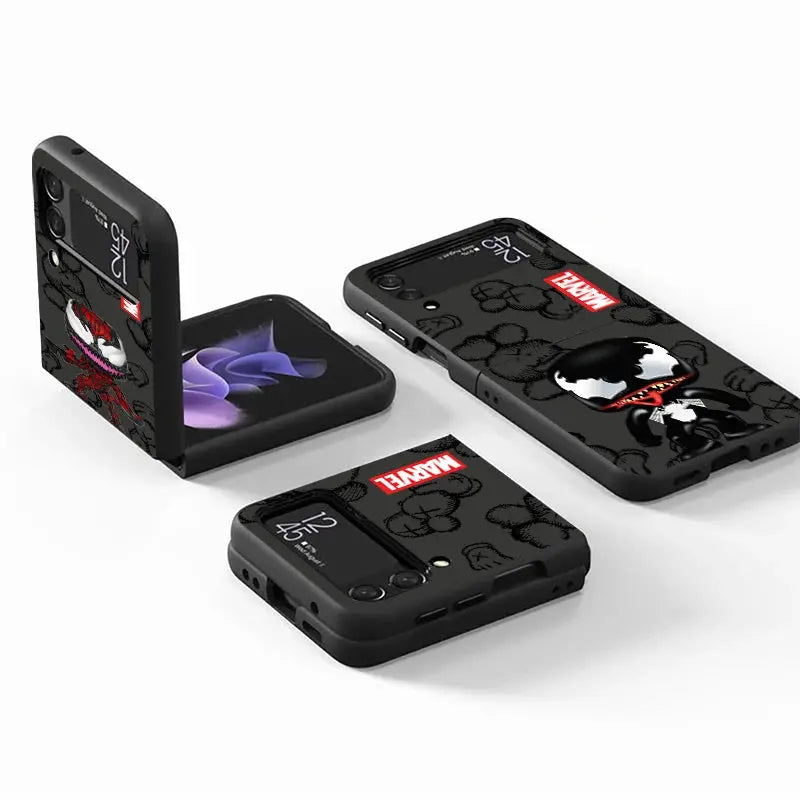 Funda de teléfono para Samsung Galaxy Z Flip 5 Z Flip 4 ZFlip ZFlip3 Z Flip 3 5G ZFlip4 Flip4 Flip3 Marvel Ironman Venom - La zona Apple