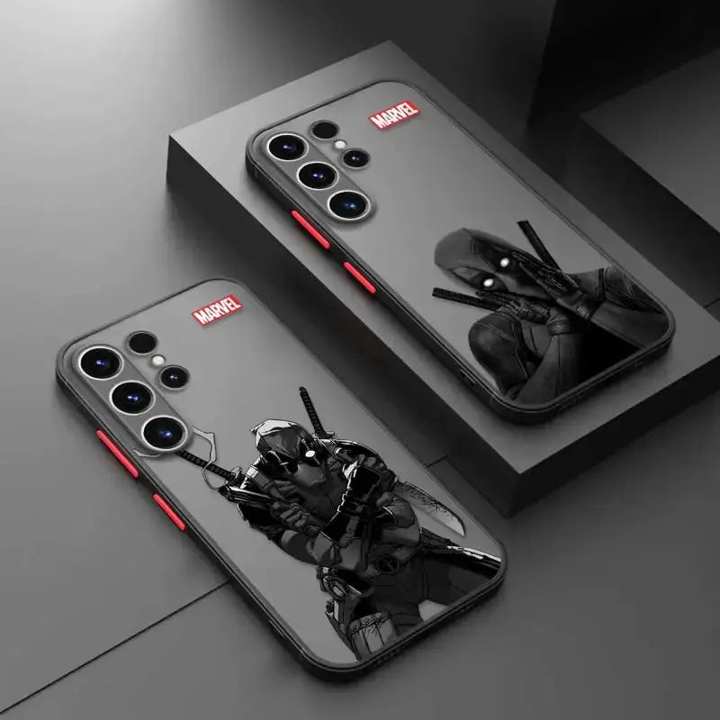 FundaMate Deadpool Marvel para Samsung Note 20 Ultra, 10 Plus, S23, S22, S21, S20 FE, S10E, S10 - La zona Apple