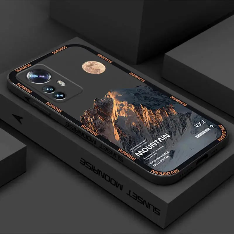 Funda e Sunset Mountain para Xiaomi Poco F5 X5 Pro X3 F3 X4 M4 Mi 13T 12T 11T 10T 12 13 11 Lite 5G NE: Estilo y Protección - La zona Apple