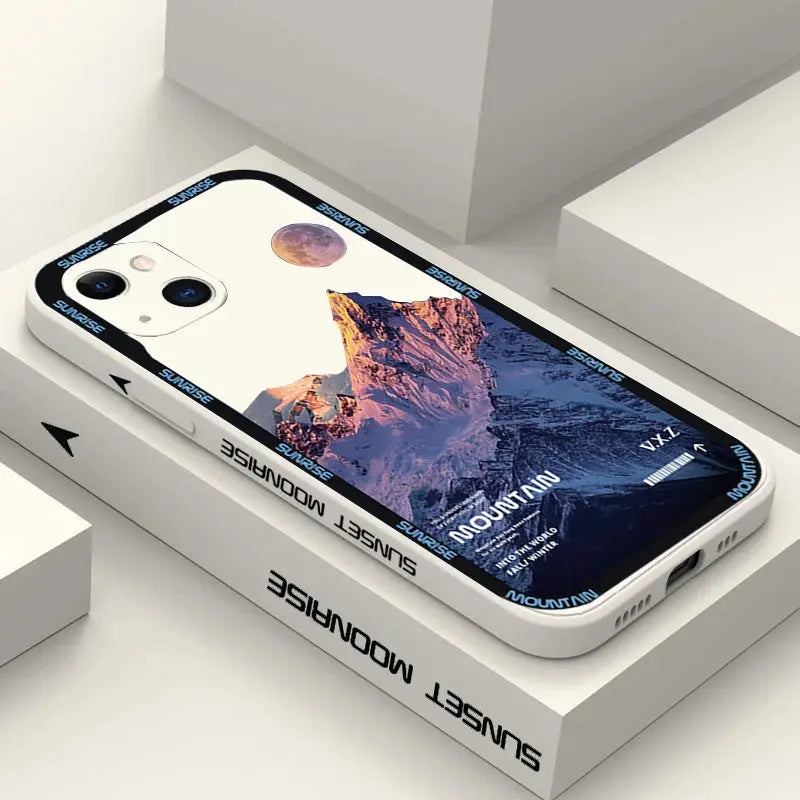 Funda e Sunset Mountain para Xiaomi Poco F5 X5 Pro X3 F3 X4 M4 Mi 13T 12T 11T 10T 12 13 11 Lite 5G NE: Estilo y Protección - La zona Apple