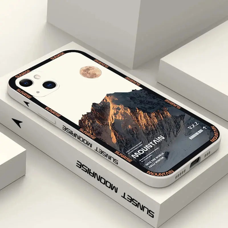 Funda e Sunset Mountain para Xiaomi Poco F5 X5 Pro X3 F3 X4 M4 Mi 13T 12T 11T 10T 12 13 11 Lite 5G NE: Estilo y Protección - La zona Apple