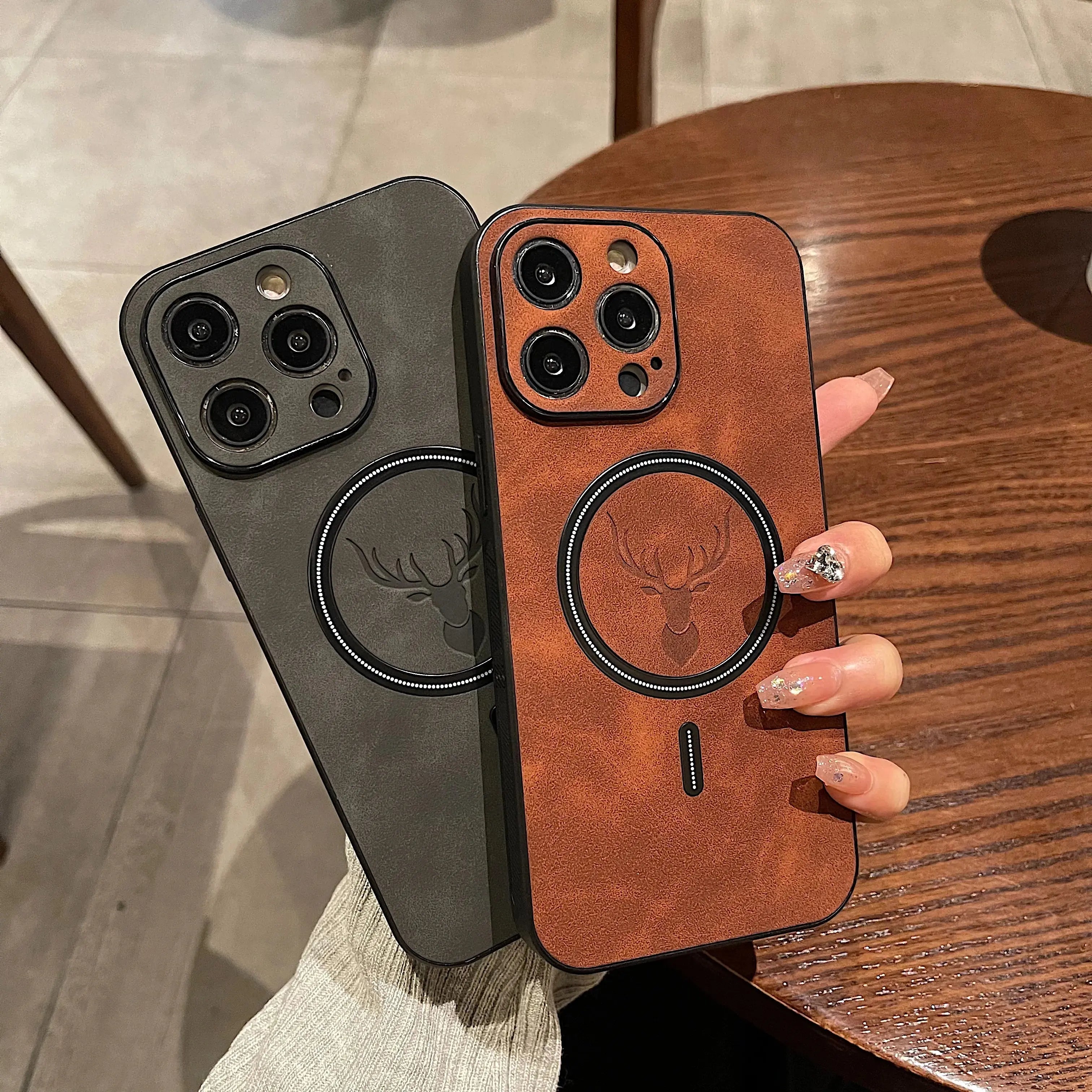 Carcasa Elegante Magsafe Premium para iPhone 14, 13, 12, 11, 15 Pro Max Plus, X, S, XR - La zona Apple