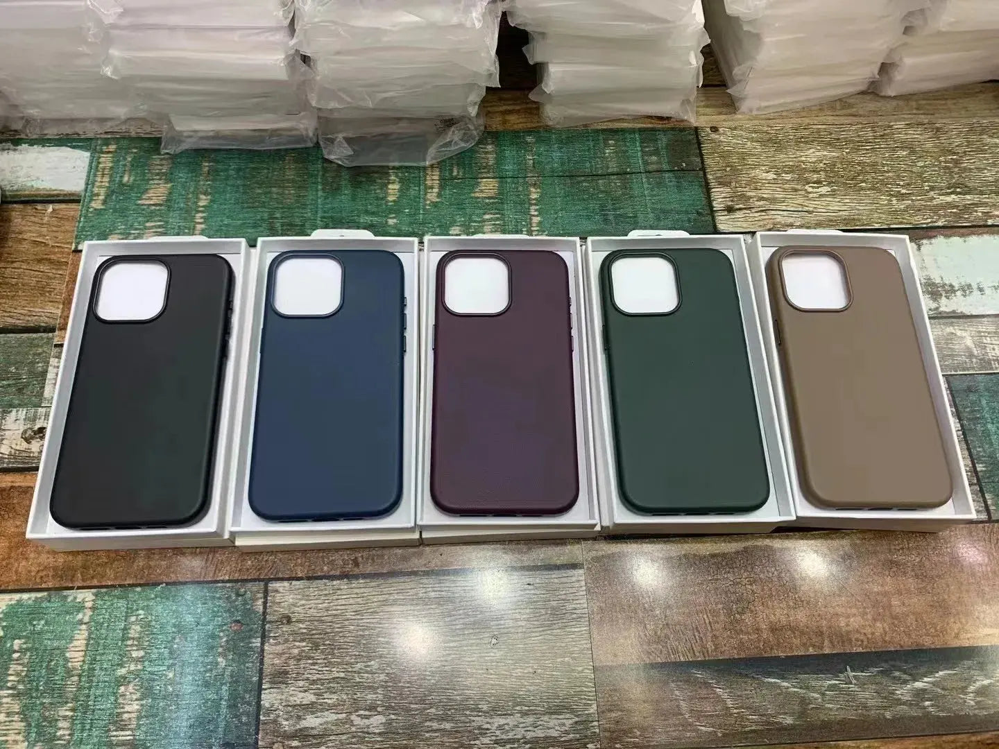 Funda magnética de cuero para iPhone para iPhone 15 - La zona Apple