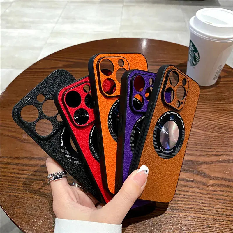 Funda Magsafe premium para iPhone 15 Pro Max - Carcasa Protectora para iPhone 11, 12, 13, 14 Plus - La zona Apple