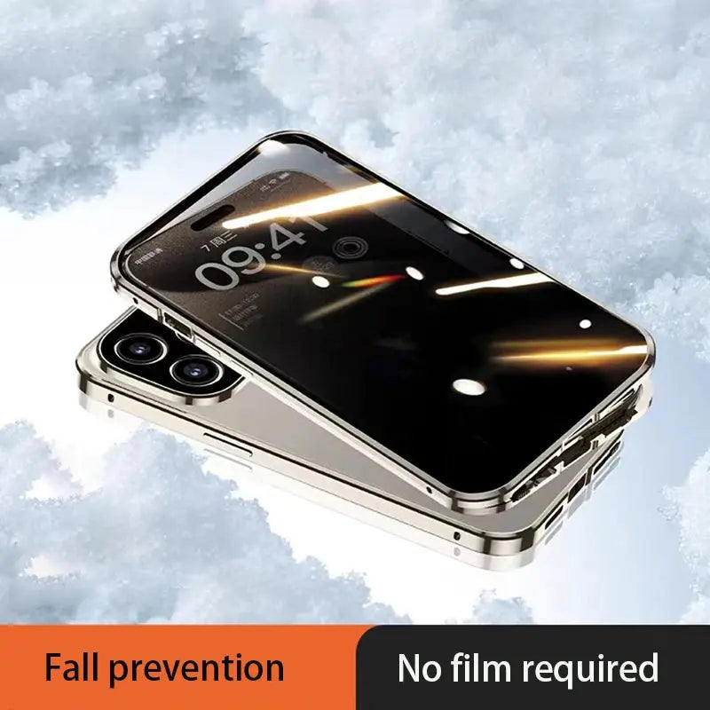 Funda magnética de vidrio templado para móvil, carcasa protectora antiespía para iphone 15, 14, 13, 12, XR, 11 Pro MAX, X, 7, 8, 6 Plus, 360 - La zona Apple