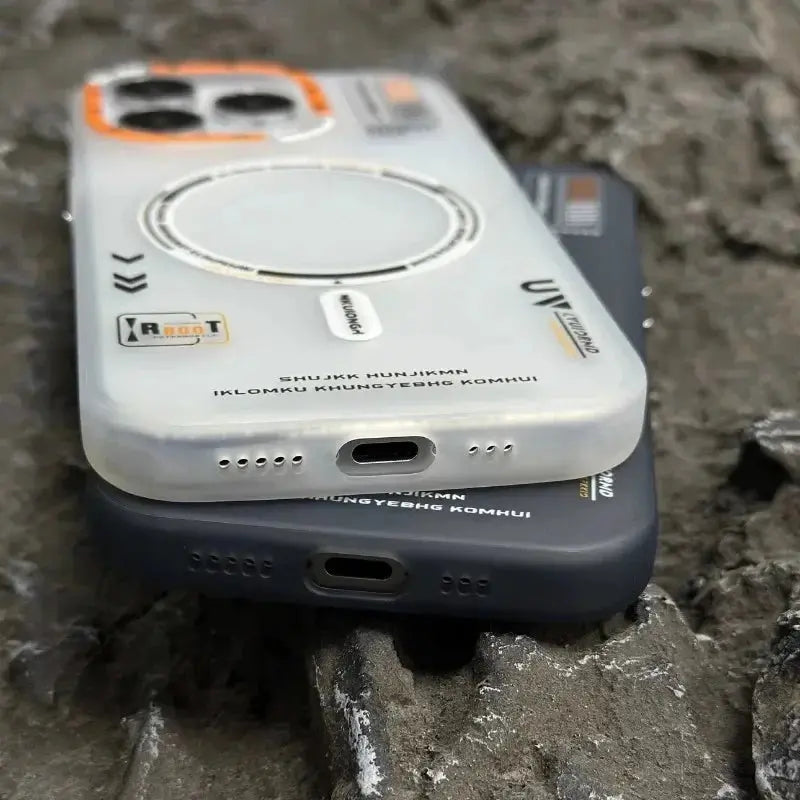 Funda magnética mate para Magsafe, carcasa con marco de lente de Metal de lujo para IPhone 12, 13, 14, 15 Pro Max, 15Pro, 14Pro, IPones, 15promax, I15 - La zona Apple