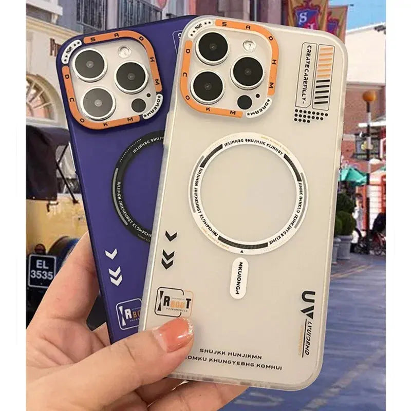 Funda magnética mate para Magsafe, carcasa con marco de lente de Metal de lujo para IPhone 12, 13, 14, 15 Pro Max, 15Pro, 14Pro, IPones, 15promax, I15 - La zona Apple