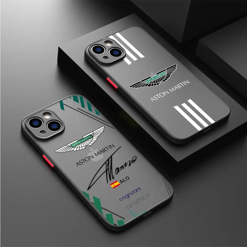 Funda mate a-aston-martin cars para iPhone XR 8 Plus XS X 7 6S SE 14 Pro Max 12 Mini 11 Pro 15 13 6 XS Max 12 Pro, fundas de TPU - La zona Apple