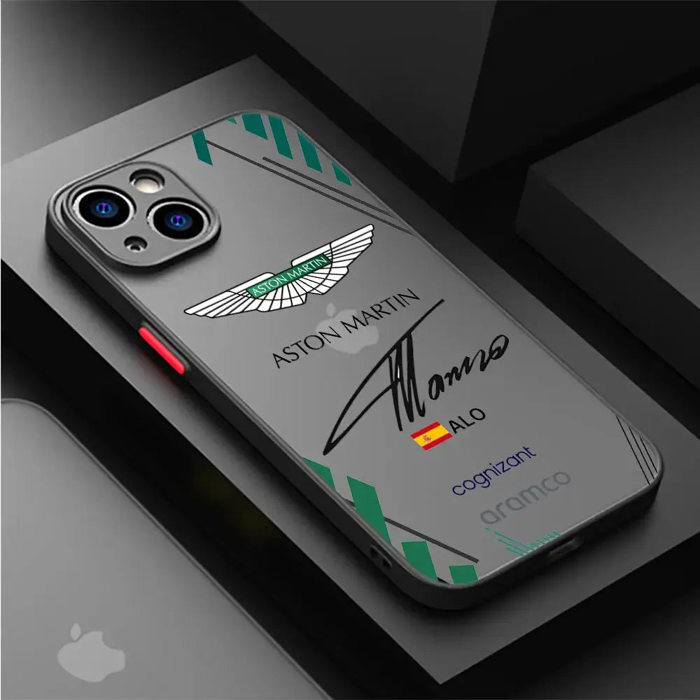 Funda mate a-aston-martin cars para iPhone XR 8 Plus XS X 7 6S SE 14 Pro Max 12 Mini 11 Pro 15 13 6 XS Max 12 Pro, fundas de TPU - La zona Apple