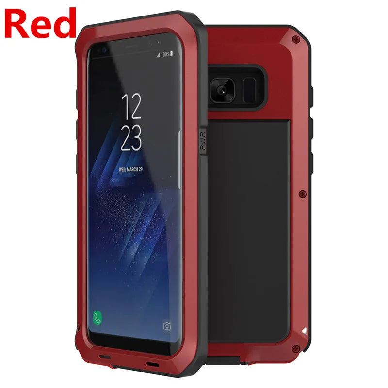 Funda Protectora de Metal para Samsung Galaxy - Armadura premium, Resistente a Prueba de Golpes - La zona Apple