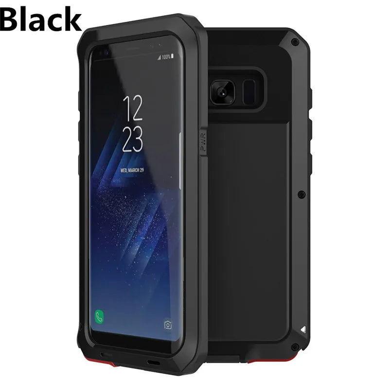 Funda Protectora de Metal para Samsung Galaxy - Armadura premium, Resistente a Prueba de Golpes - La zona Apple
