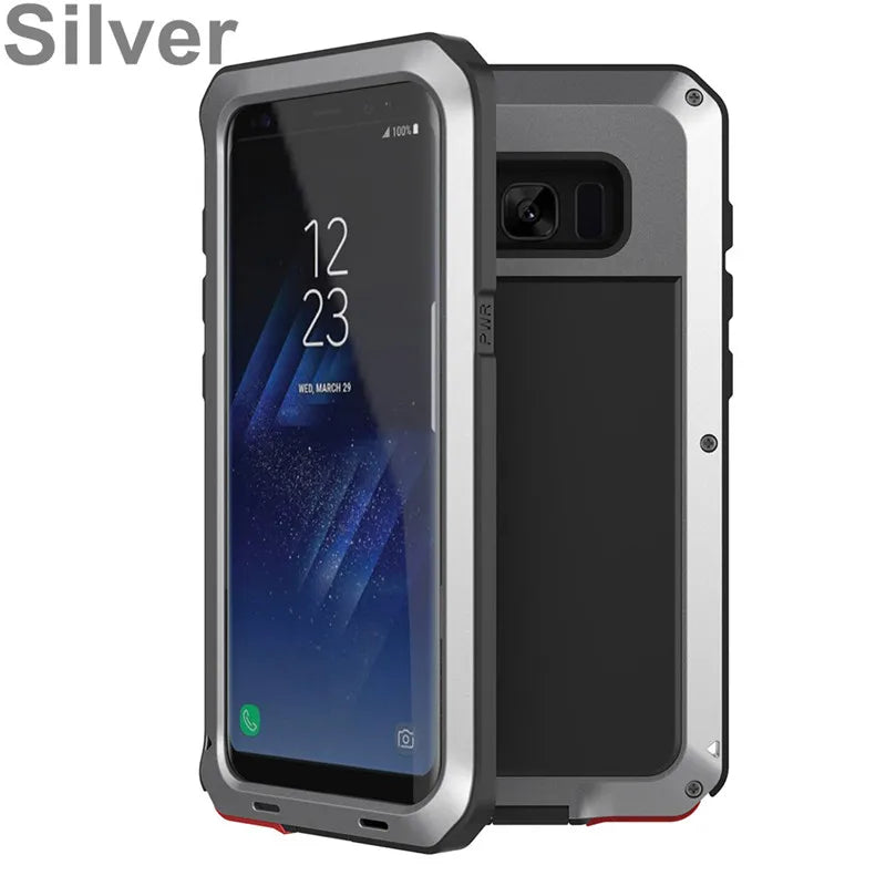 Funda Protectora de Metal para Samsung Galaxy - Armadura premium, Resistente a Prueba de Golpes - La zona Apple