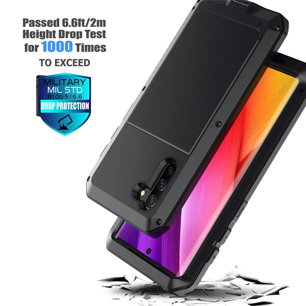 Funda Protectora de Metal para Samsung Galaxy - Armadura premium, Resistente a Prueba de Golpes - La zona Apple
