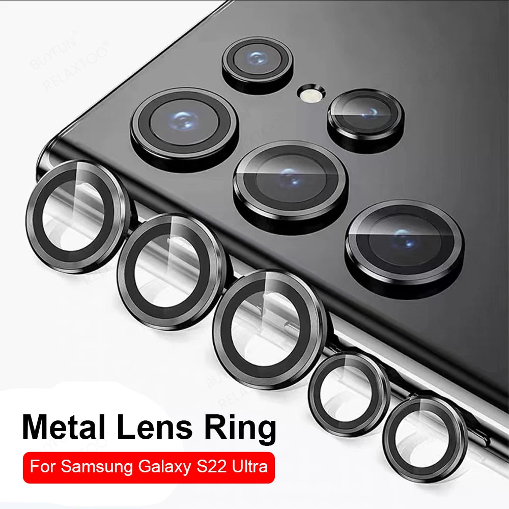 Funda protectora de lente de la camara S22Ultra 9D para Samsung Galaxy S22 Ultra S 22 S23 Ultra - La zona Apple
