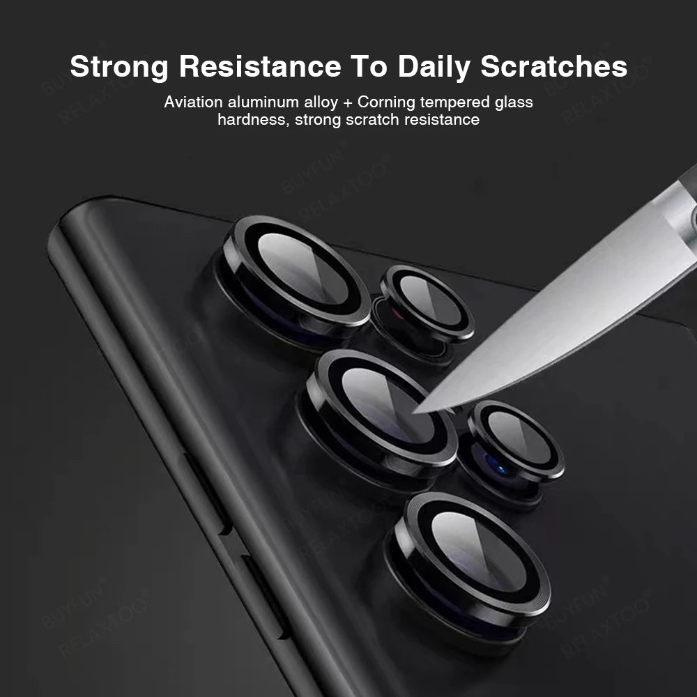 Funda protectora de lente de la camara S22Ultra 9D para Samsung Galaxy S22 Ultra S 22 S23 Ultra - La zona Apple