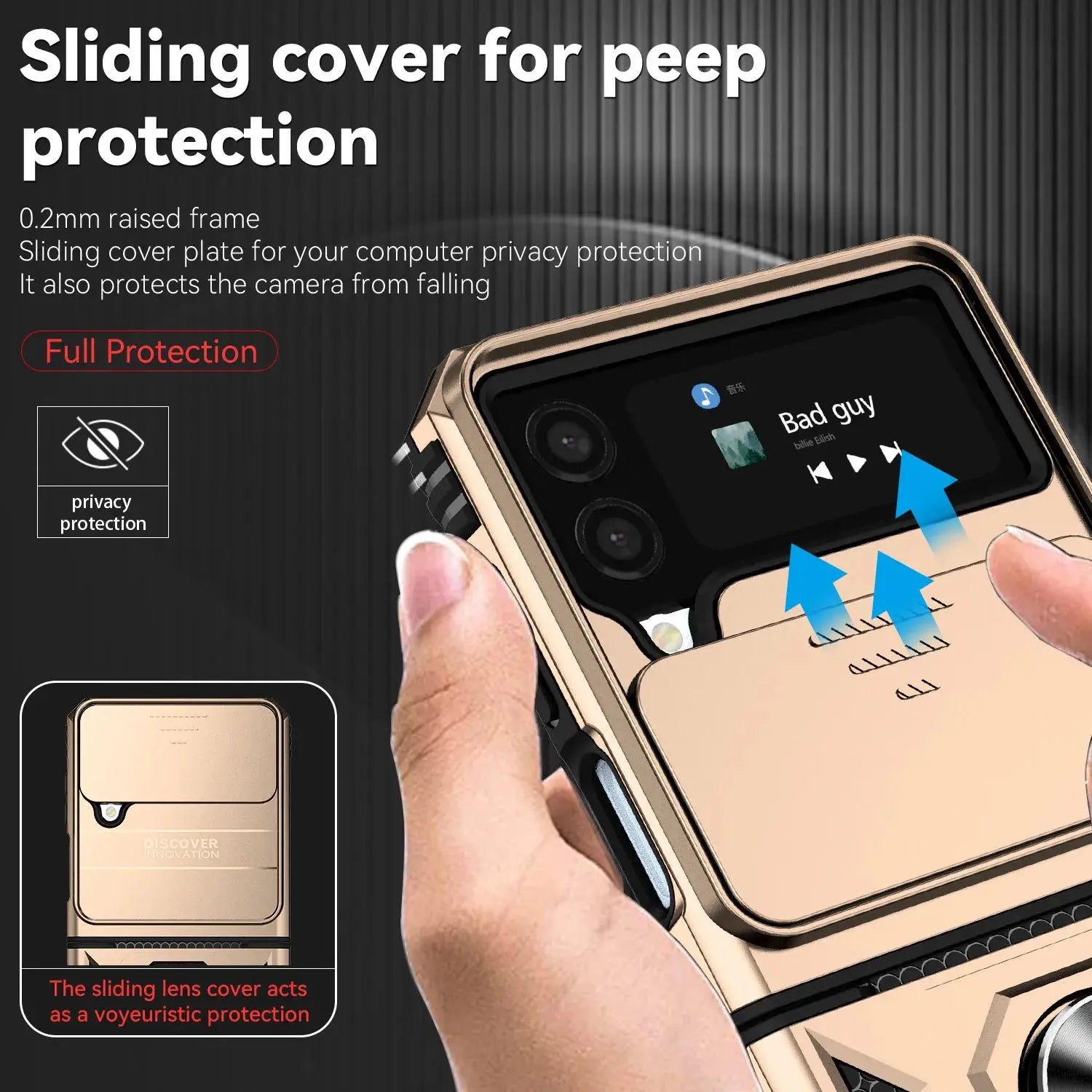 Funda protectora plegable para Samsung Galaxy Z Flip 4, 5G, Flip 3, Flip3, Flip4, Zflip4, soporte de anillo - La zona Apple