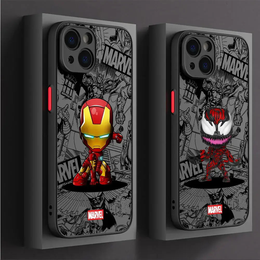 Funda Marvel para iPhone XS, X, 13 Pro, Max, XR, 12 Mini, 14, 15 Plus, 7, 6S Plus, 8, SE, 11, 14, 15 Pro Max, 13 - La zona Apple