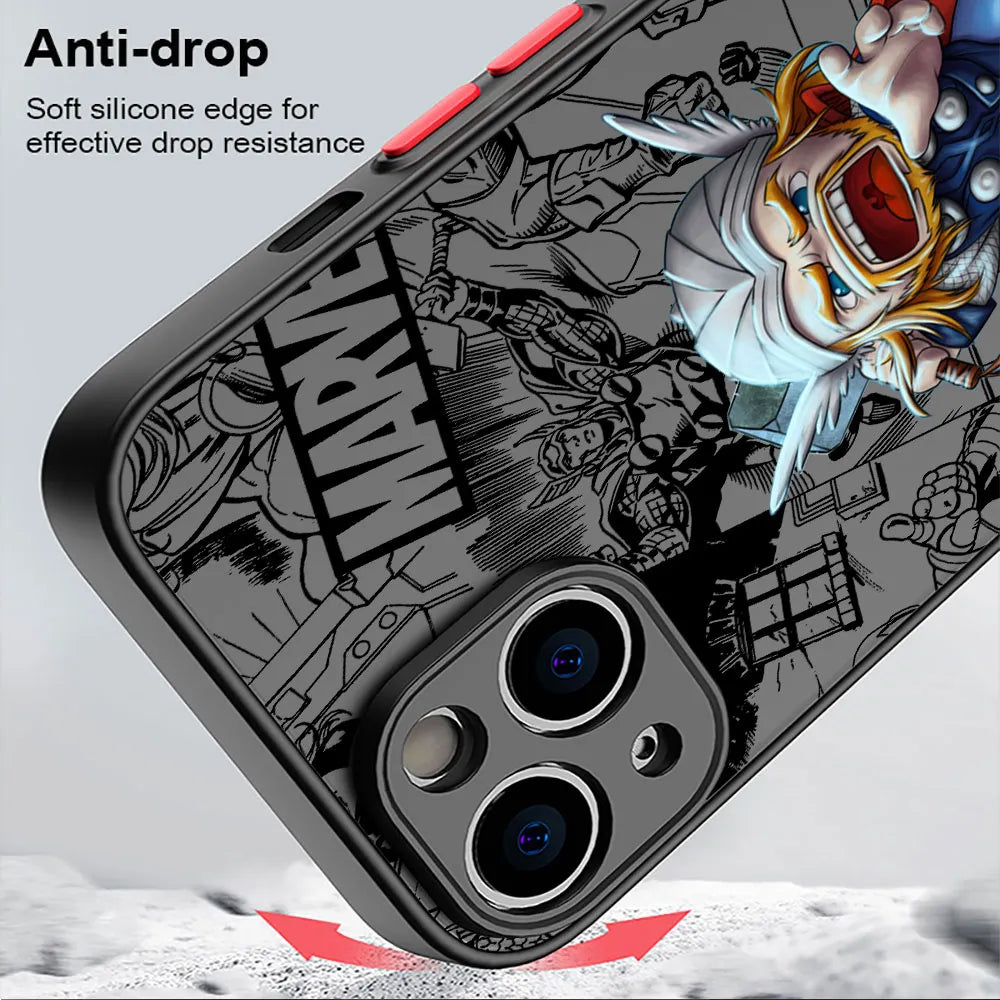 Funda Marvel para iPhone XS, X, 13 Pro, Max, XR, 12 Mini, 14, 15 Plus, 7, 6S Plus, 8, SE, 11, 14, 15 Pro Max, 13 - La zona Apple
