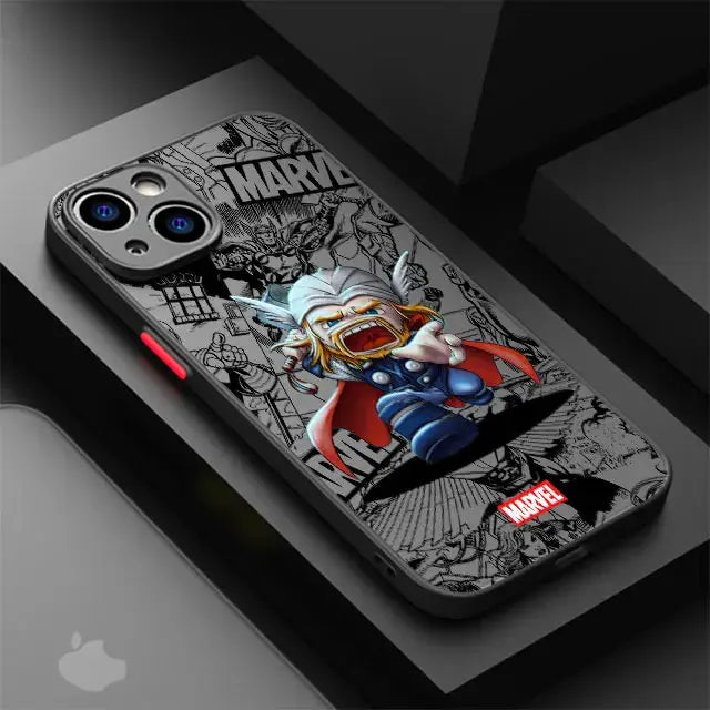 Funda Marvel para iPhone XS, X, 13 Pro, Max, XR, 12 Mini, 14, 15 Plus, 7, 6S Plus, 8, SE, 11, 14, 15 Pro Max, 13 - La zona Apple
