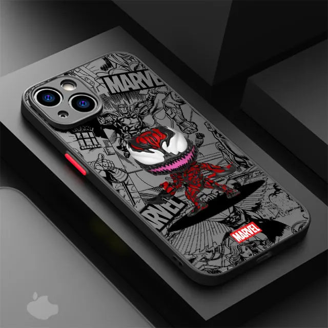 Funda Marvel para iPhone XS, X, 13 Pro, Max, XR, 12 Mini, 14, 15 Plus, 7, 6S Plus, 8, SE, 11, 14, 15 Pro Max, 13 - La zona Apple