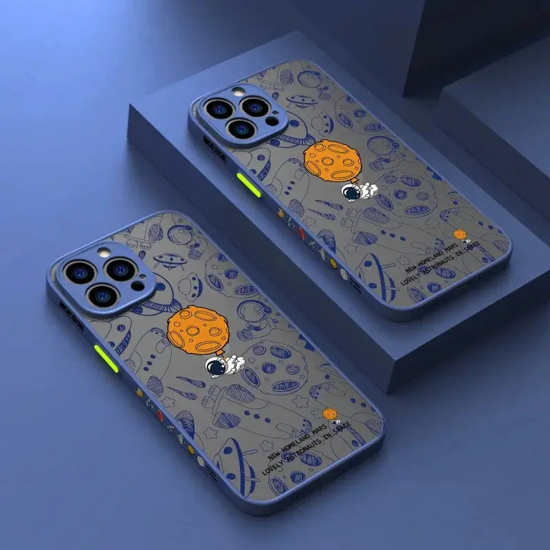 Funda Transparente de Astronauta para iPhone 15,14,13,12,11 - La zona Apple