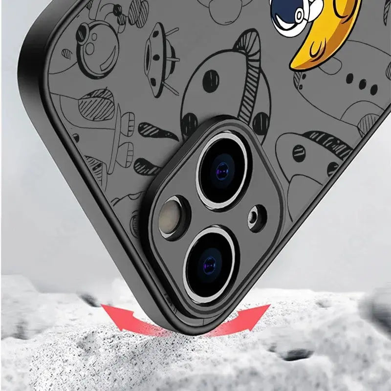 Funda Transparente de Astronauta para iPhone 15,14,13,12,11 - La zona Apple