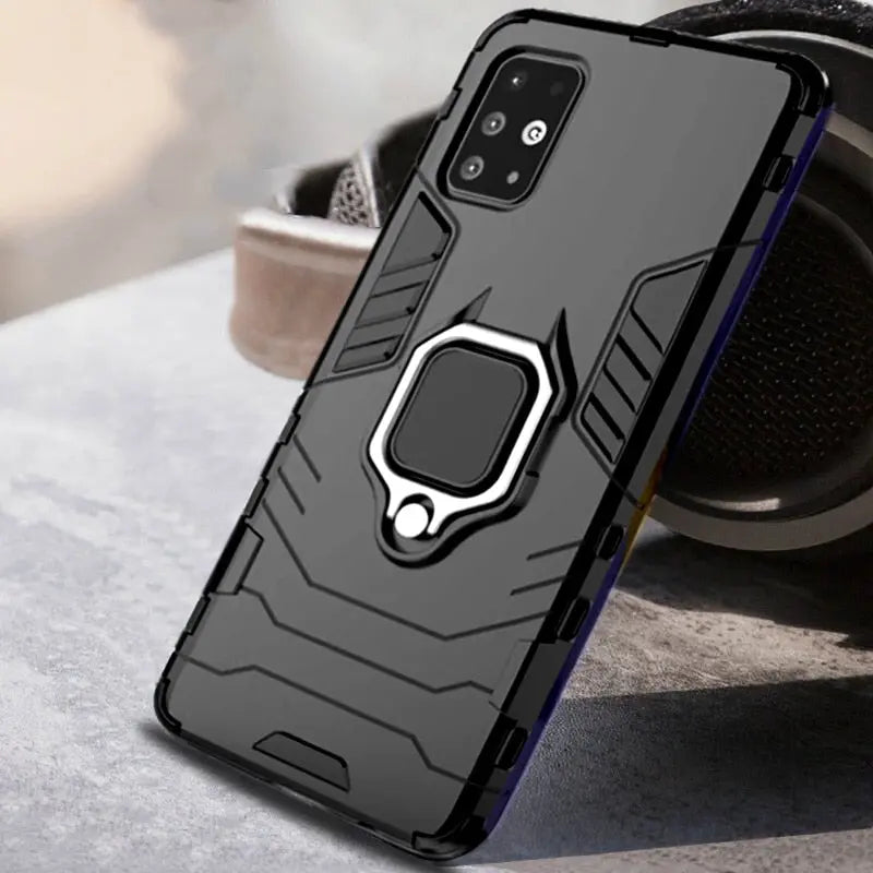 Funda a prueba de golpes de silicona con parachoques magnético para Samsung Galaxy A51 A71 C.G.XXI