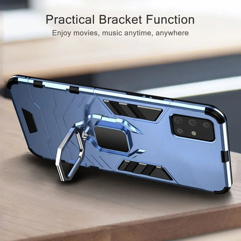 Funda a prueba de golpes de silicona con parachoques magnético para Samsung Galaxy A51 A71 C.G.XXI