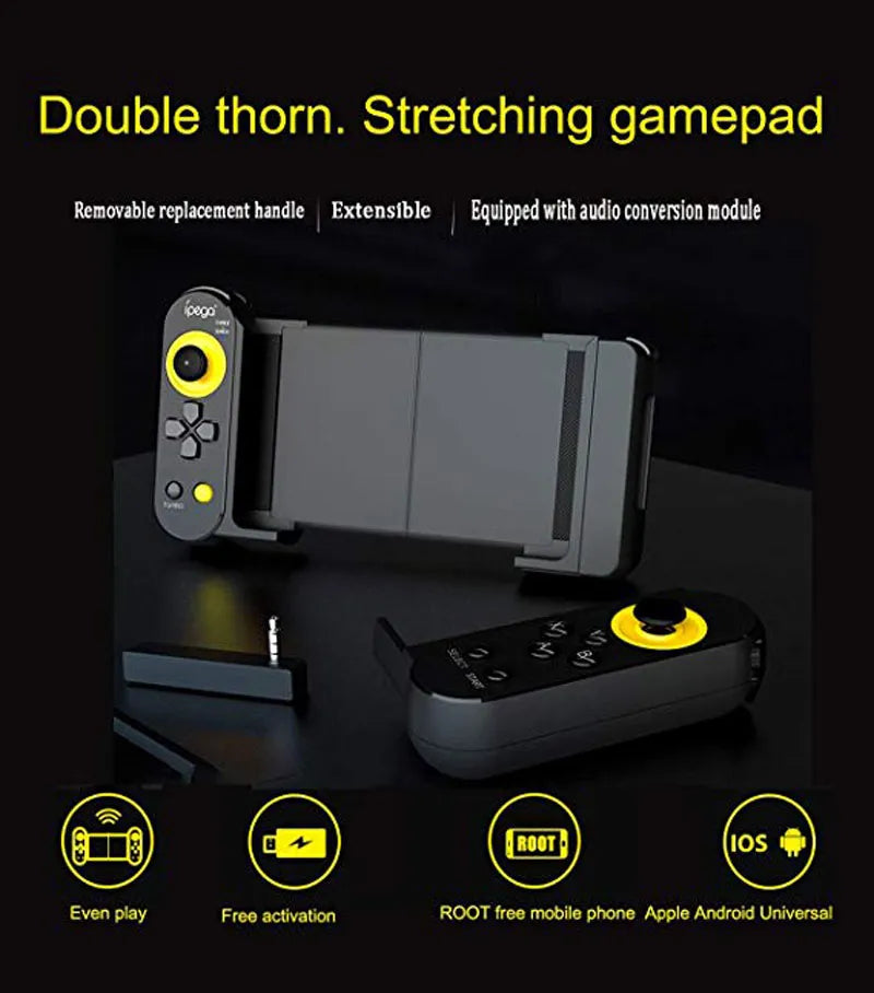 IPEGA-mando inalámbrico con Bluetooth para teléfono móvil, Gamepad PG-9167 con disparador, PUBG, para Android, iPhone, PC, TV Box - La zona Apple