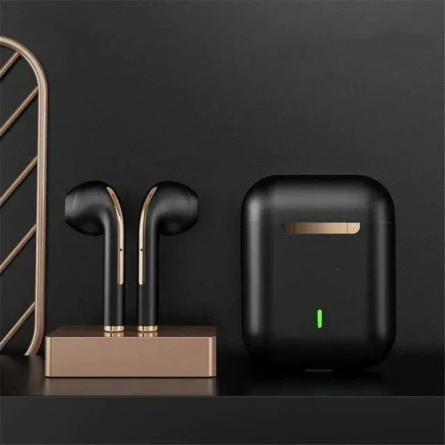 Auriculares inalámbricos J18-TWS intrauditivos, Bluetooth Ture, estéreo HiFI, resistentes al agua, con micrófono - La zona Apple