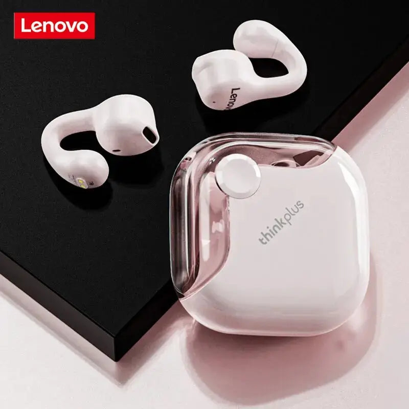 Lenovo-auriculares inalámbricos XT61 con micrófonos, calidad de sonido HiFi, diseño innovador 3D, Clip para la oreja - La zona Apple