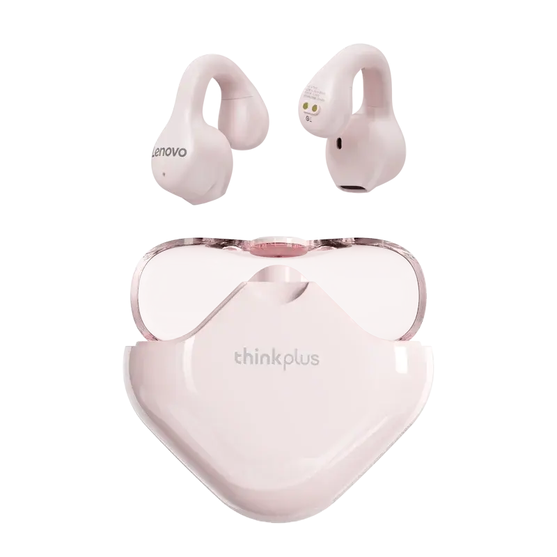 Lenovo-auriculares inalámbricos XT61 con micrófonos, calidad de sonido HiFi, diseño innovador 3D, Clip para la oreja - La zona Apple