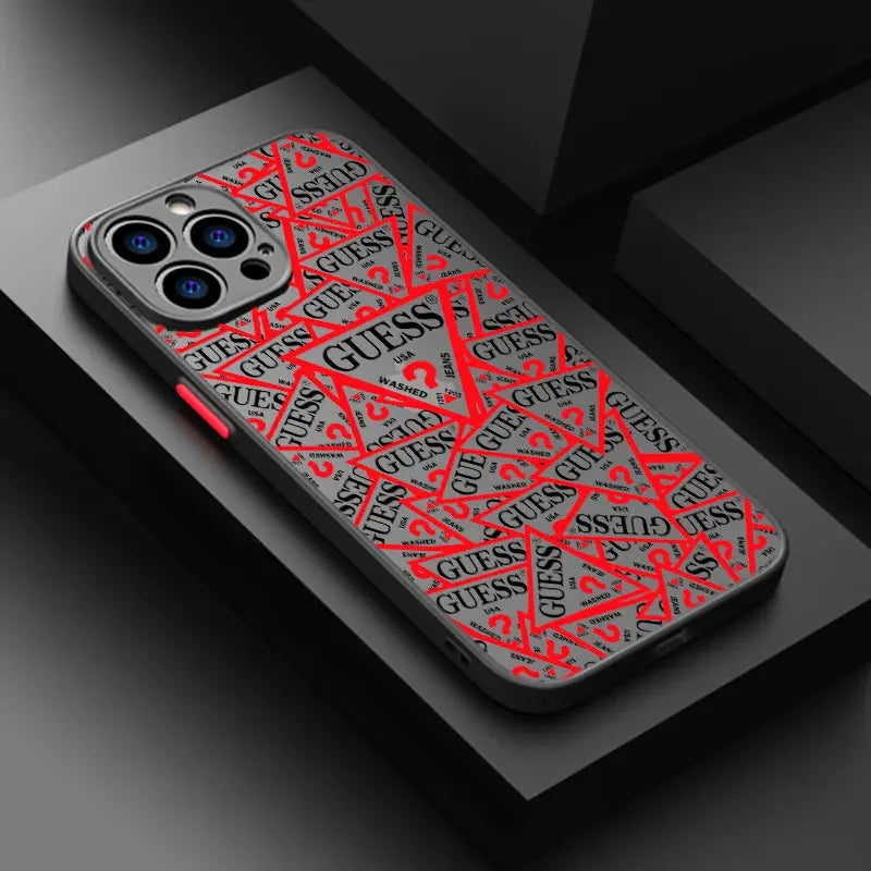 Love G-Guess What For Apple iPhone 14 13 12 11 XS Mini Pro Max 8 7 6S 6 XR X Plus Frosted Translucent Phone Case - La zona Apple