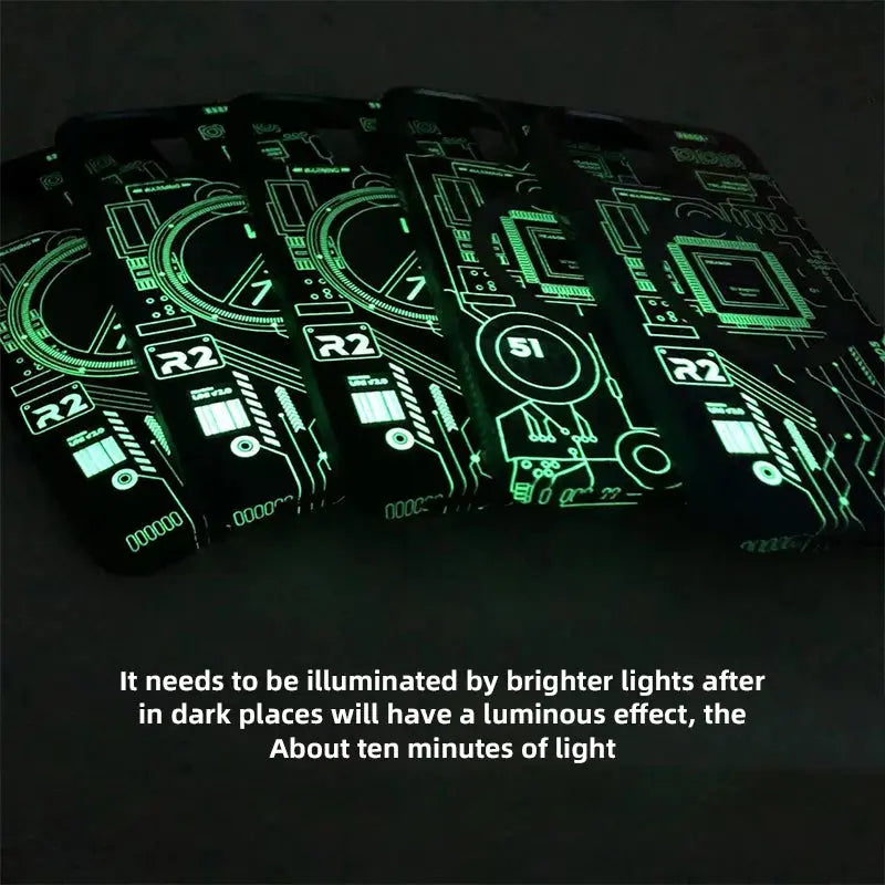 Magsafe-Funda magnética para teléfono móvil, carcasa fluorescente de lujo con carga inalámbrica para iPhone 14, 13, 12, 15 Pro Max - La zona Apple