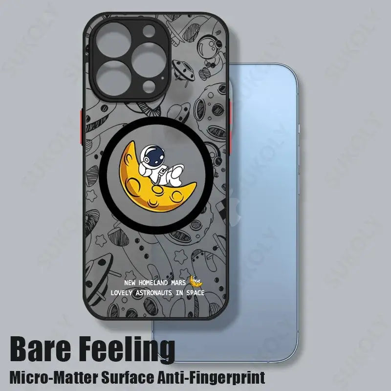 Funda Magsafe astronauta para iPhone 14 Pro Max 13 12 Pro 11 - La zona Apple