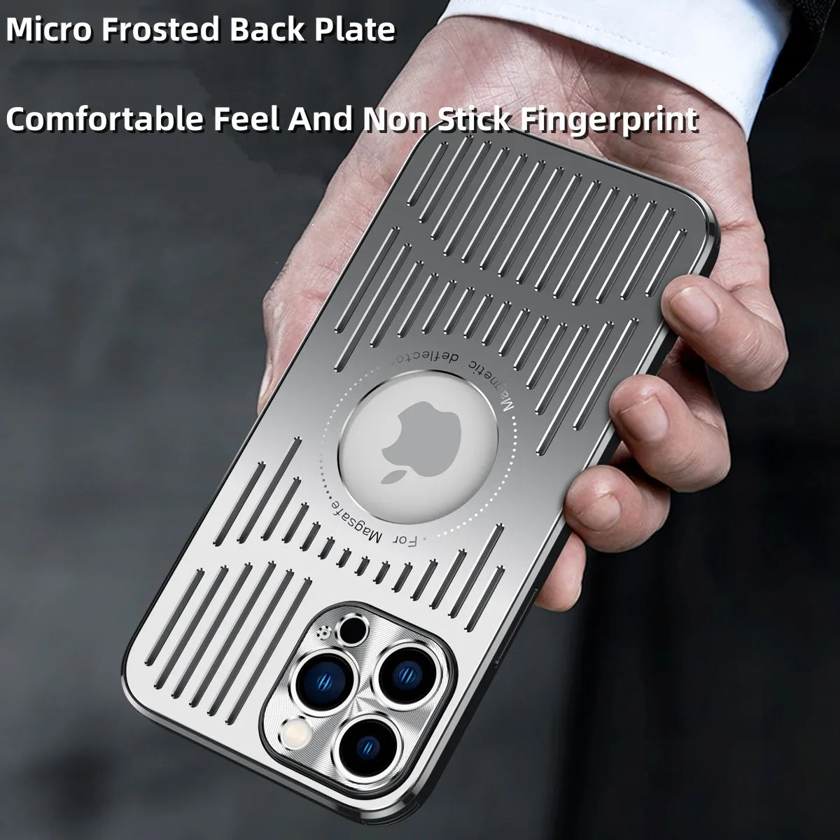 Funda Magsafe de Metal de carga inalámbrica para iPhone 14 Pro Max 13 Promax 12 15 Pro - La zona Apple