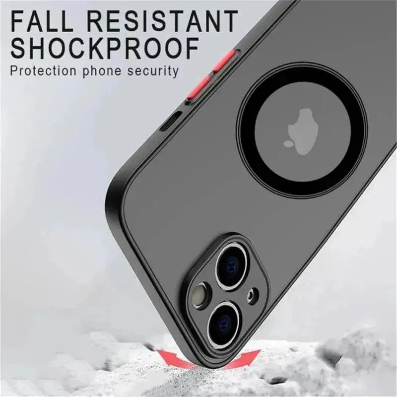 Magsafe-funda magnética de lujo para teléfono móvil, carcasa de armadura a prueba de golpes para iPhone 14, 13, 12, 11 Pro Max, Mini, 14Plus, X, XR, XS La zona Apple