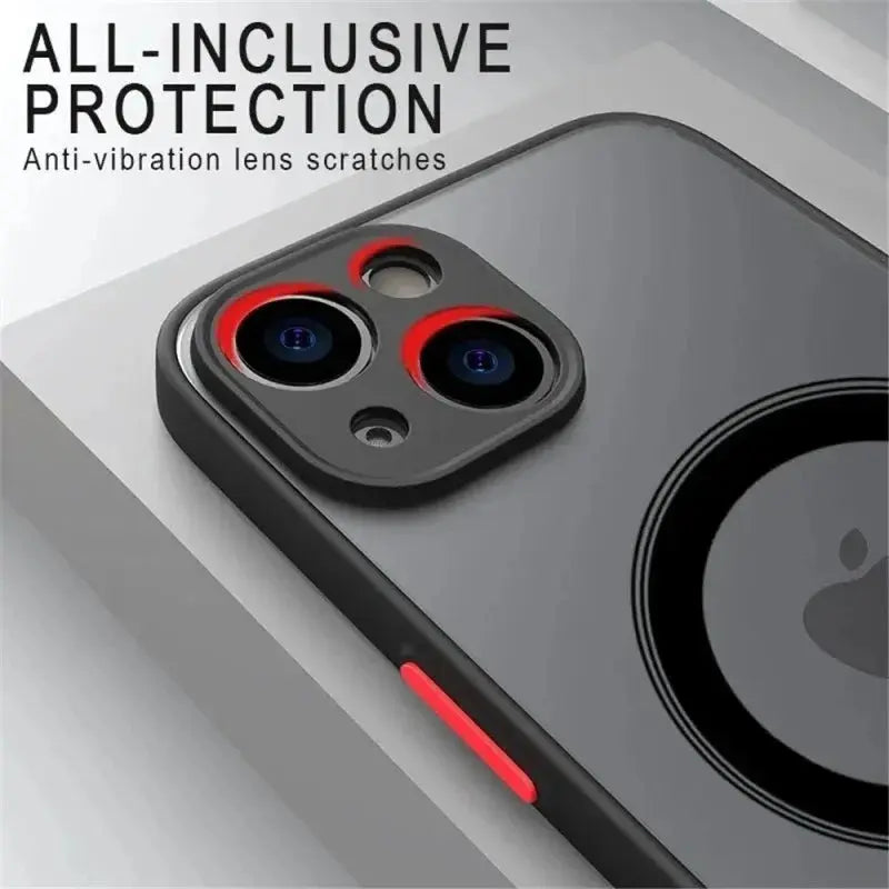 Magsafe-funda magnética de lujo para teléfono móvil, carcasa de armadura a prueba de golpes para iPhone 14, 13, 12, 11 Pro Max, Mini, 14Plus, X, XR, XS La zona Apple