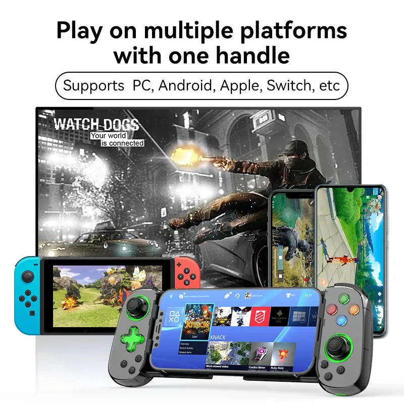 Mando inalámbrico con Bluetooth para IOS y Android, Gamepad telescópico para Switch, PS4 y PC - La zona Apple