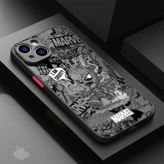 funda Marvel Comic Groot Venom para iPhone 14 Plus 13 Pro Max 11 12 Mini XR X XS 7 8 . - La zona Apple