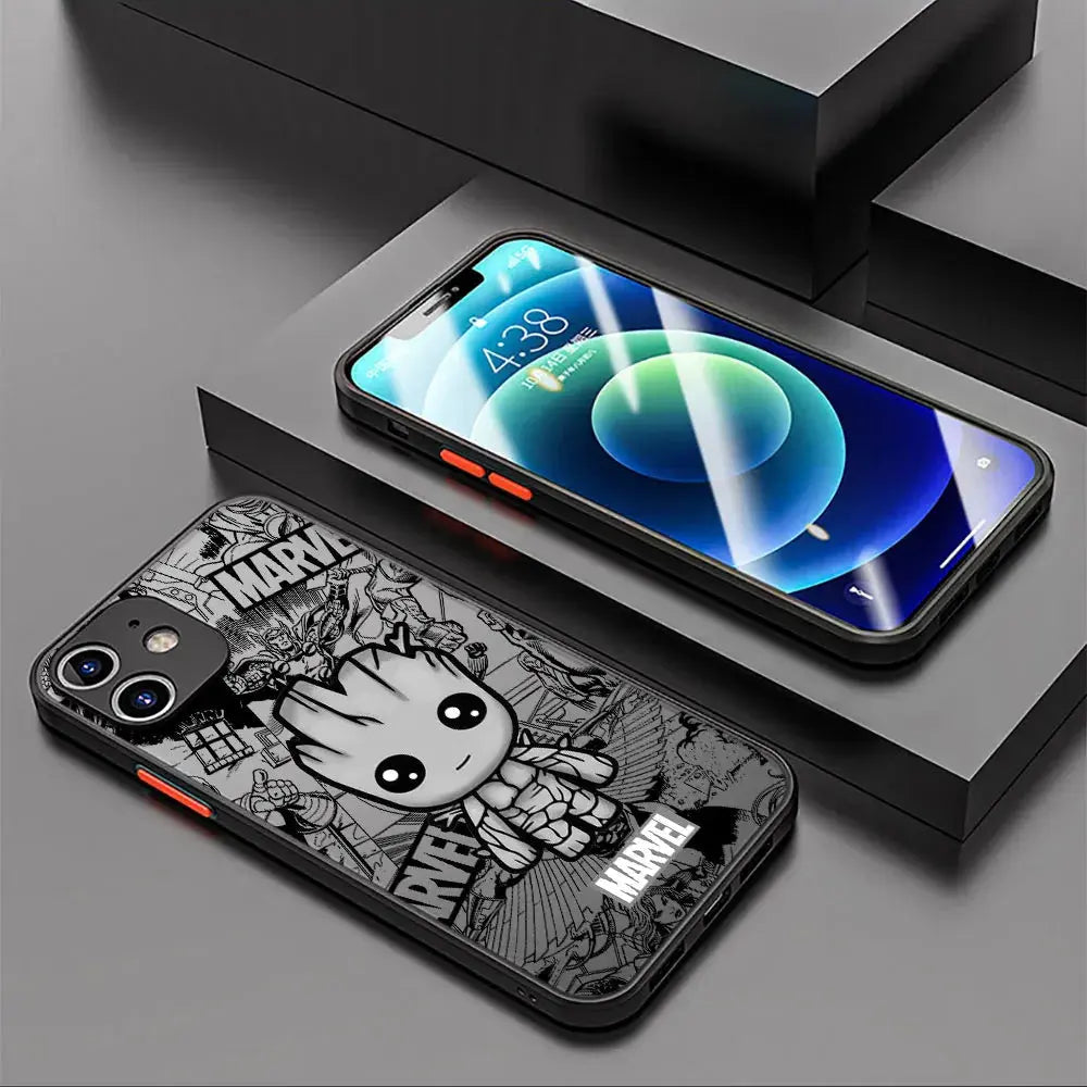 funda Marvel Comic Groot Venom para iPhone 14 Plus 13 Pro Max 11 12 Mini XR X XS 7 8 . - La zona Apple