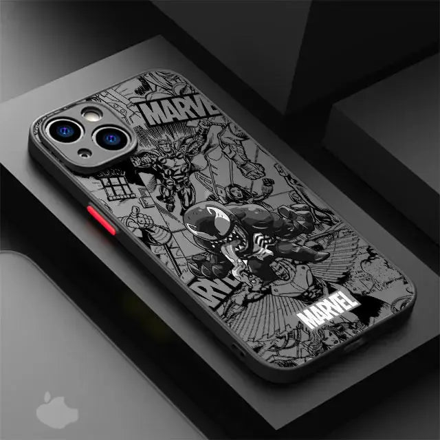 funda Marvel Comic Groot Venom para iPhone 14 Plus 13 Pro Max 11 12 Mini XR X XS 7 8 . - La zona Apple